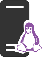 linux server icon (purple)